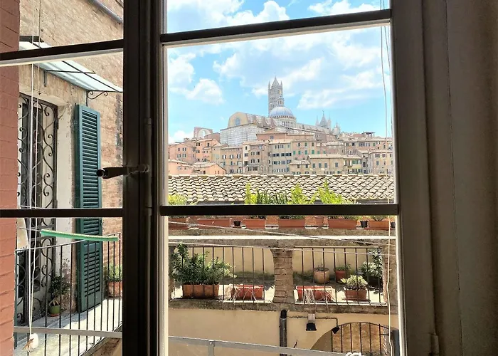 Camporegio 31- In Centro Con Vista Sul Duomo Lägenhet Siena